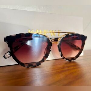 KREWE Sunglasses - CLIO NYLON - Harlequin 18K Mirrored